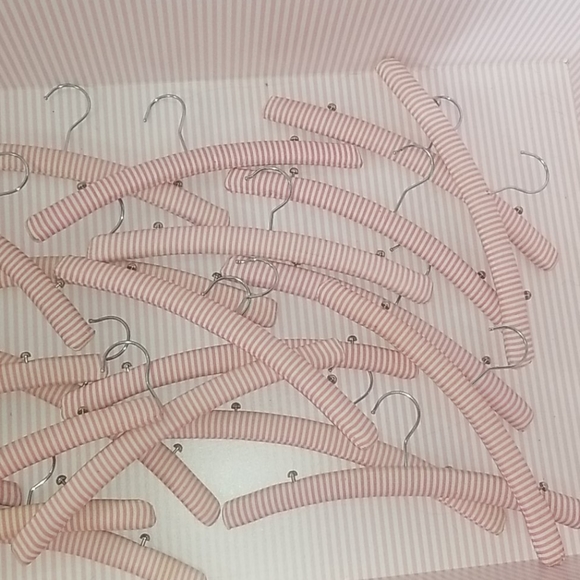 HTF Victoria Secret Padded Hangers Display/ Prop Pink Striped - Picture 3 of 4